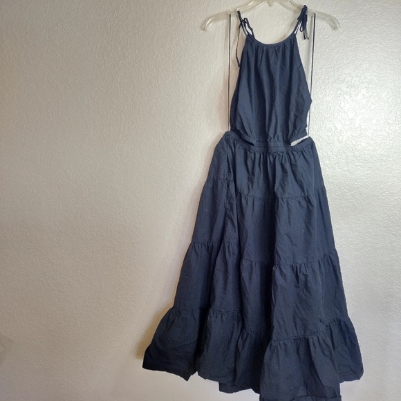 J. Crew Harbor side-cutout midi dress in black sz M - Picture 7 of 7